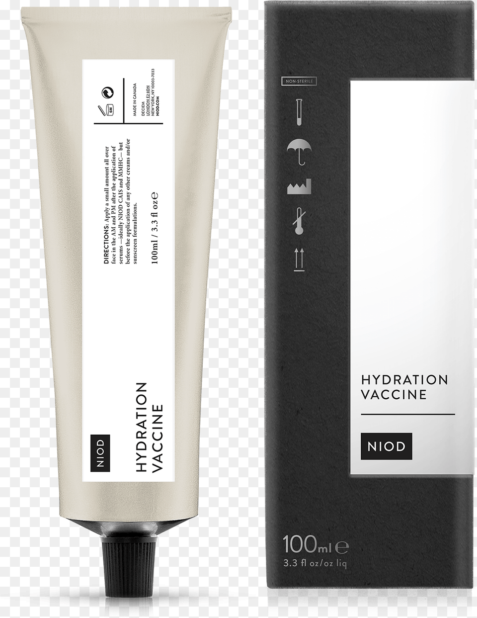 Hydration Vaccine 100ml Niod Flavanone Mud Mask, Bottle, Aftershave, Lotion Free Png Download