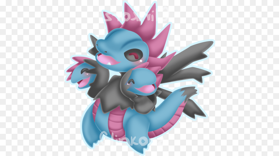 Hydreigon Chibi, Plush, Toy, Art, Graphics Free Png Download