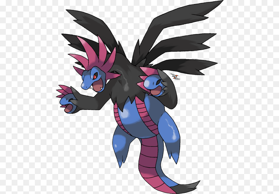 Hydreigon Pokemon Zweilous, Book, Comics, Publication, Animal Png