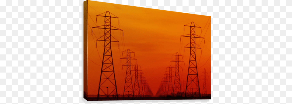 Hydro Power Lines And Towers Glass Manitoba Canvas Posterazzi Hydro Power Lines And Towers Glass Manitoba, Cable, Power Lines, Electric Transmission Tower, Utility Pole Png