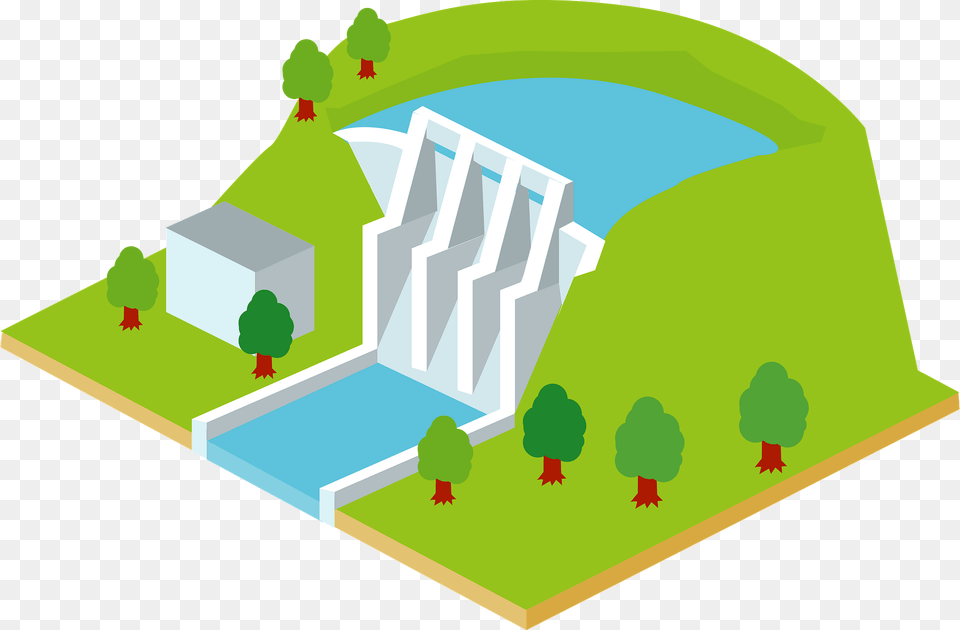 Hydroelectric Power Plant Clipart, Grass, Outdoors, Nature, Person Free Transparent Png