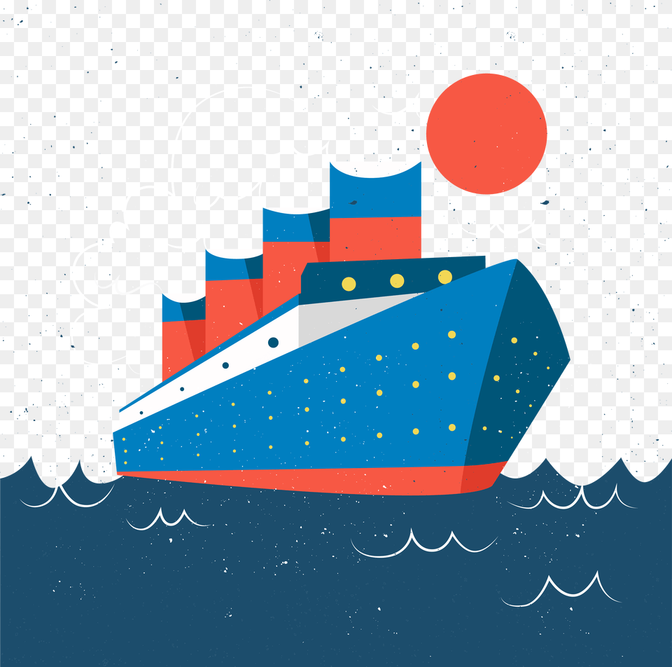 Hydrofoils Ship Icon Blue, Transportation, Vehicle, Watercraft Png