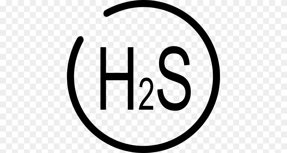 Hydrogen Sulfide Food Chemistry Icon With And Vector Format, Gray Png Image