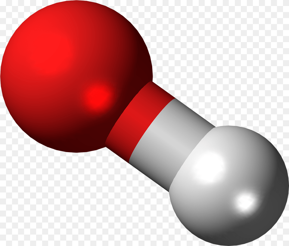 Hydroxide Anion Or Hydroxyl Radical Ball Hydroxyl Ball And Stick Model, Sphere Png