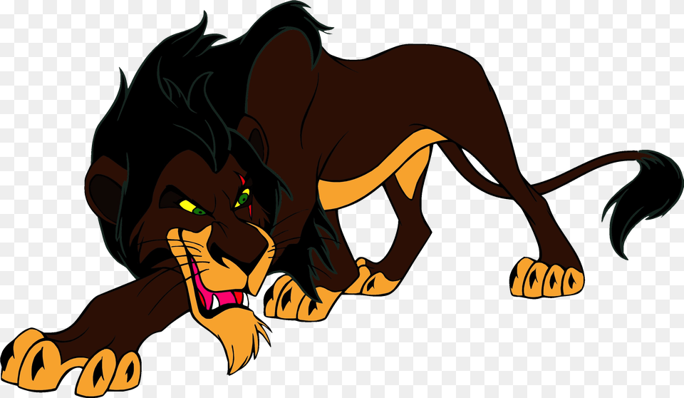 Hyena Clipart Scar Scar Lion King Full Scar From Lion King Transparent, Person, Cartoon, Animal, Mammal Free Png Download