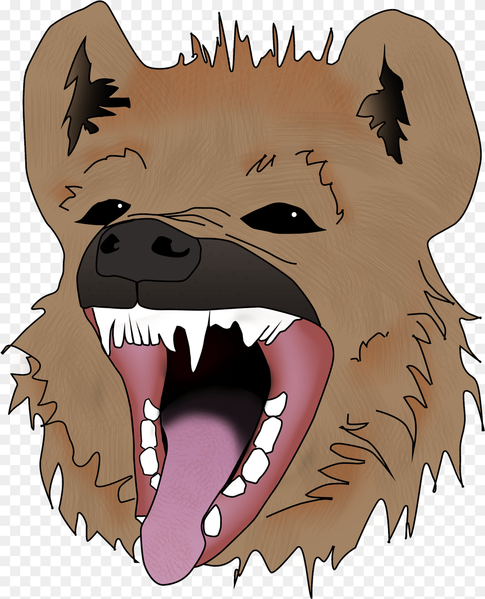 Hyena Logo Hyena Cartoon, Person, Body Part, Mouth, Teeth Free Transparent Png