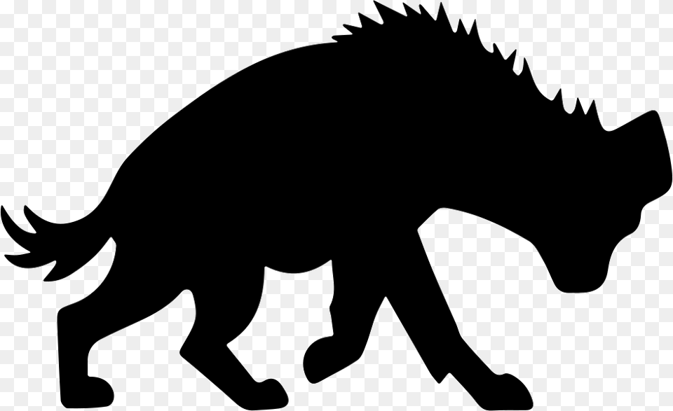 Hyena Shape Icon Silhouette, Stencil, Animal, Fish Free Png Download