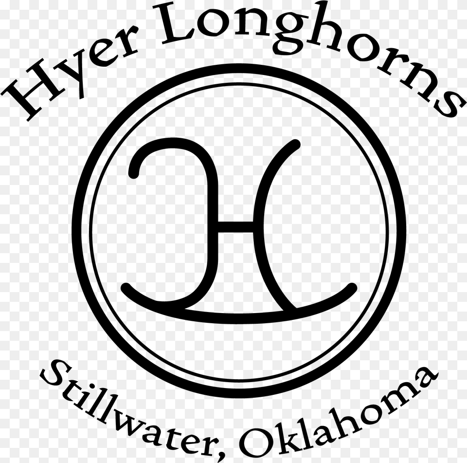 Hyer Land And Cattle Logo Circle, Gray Png Image