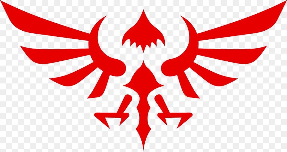 Hylian Crest Legend Of Zelda Bird Symbol, First Aid, Logo, Red Cross Free Transparent Png