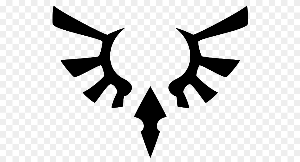 Hylian Crest Switch Vector, Silhouette, Cross, Symbol, Stencil Png