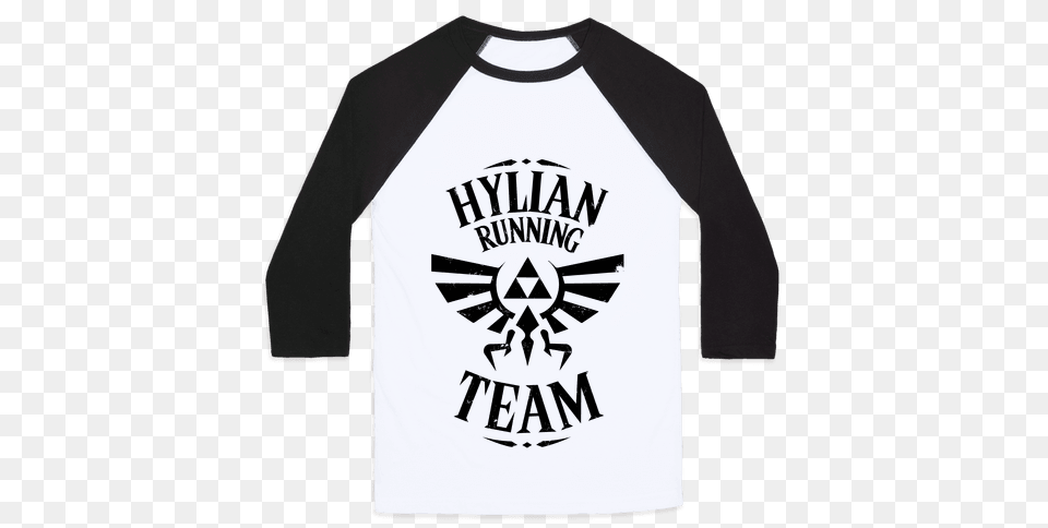 Hylian Shield Baseball Tees Lookhuman, Clothing, Long Sleeve, Shirt, Sleeve Free Png