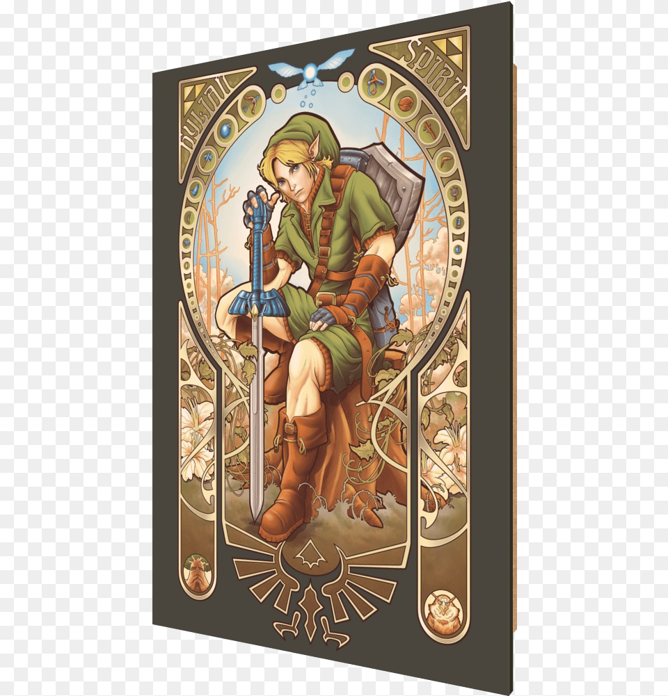 Hylian Spirit Zelda Link Legend Of Zelda Breath Illustration, Publication, Book, Comics, Person Free Png Download