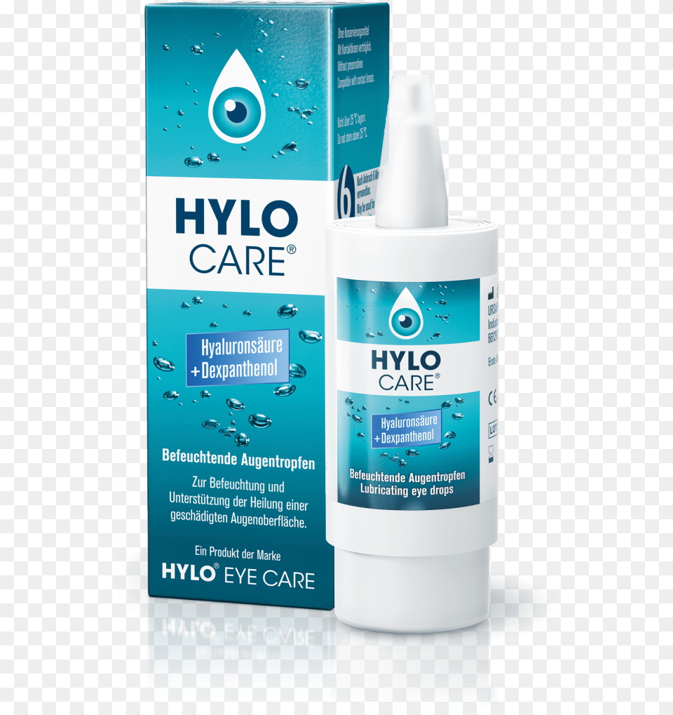 Hylo Eye Care Packshot Hylo Care, Bottle, Cosmetics Free Png Download