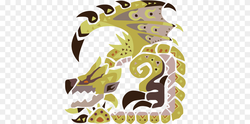 Hymn Of Moon And Sun Monster Hunter World Wiki Mhw Gold Rathian Icon, Baby, Person, Dragon Png Image