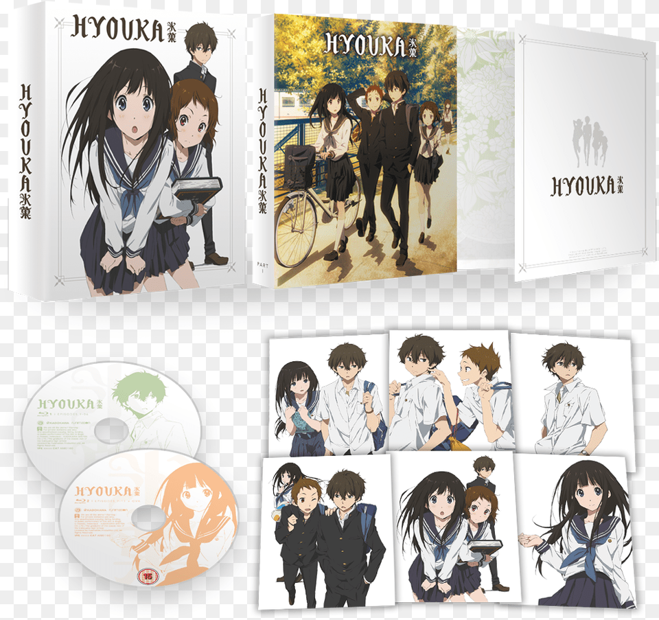Hyouka Blu Ray Part, Publication, Book, Comics, Person Free Png Download