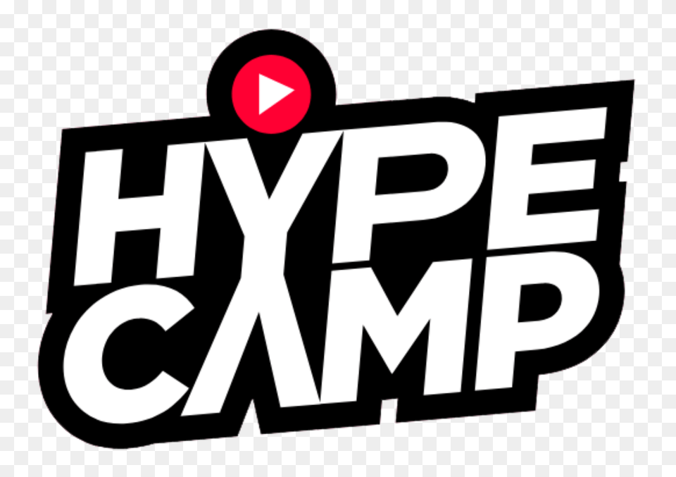 Hype Camp Logo Sign, Symbol, Light, Traffic Light, Text Free Transparent Png