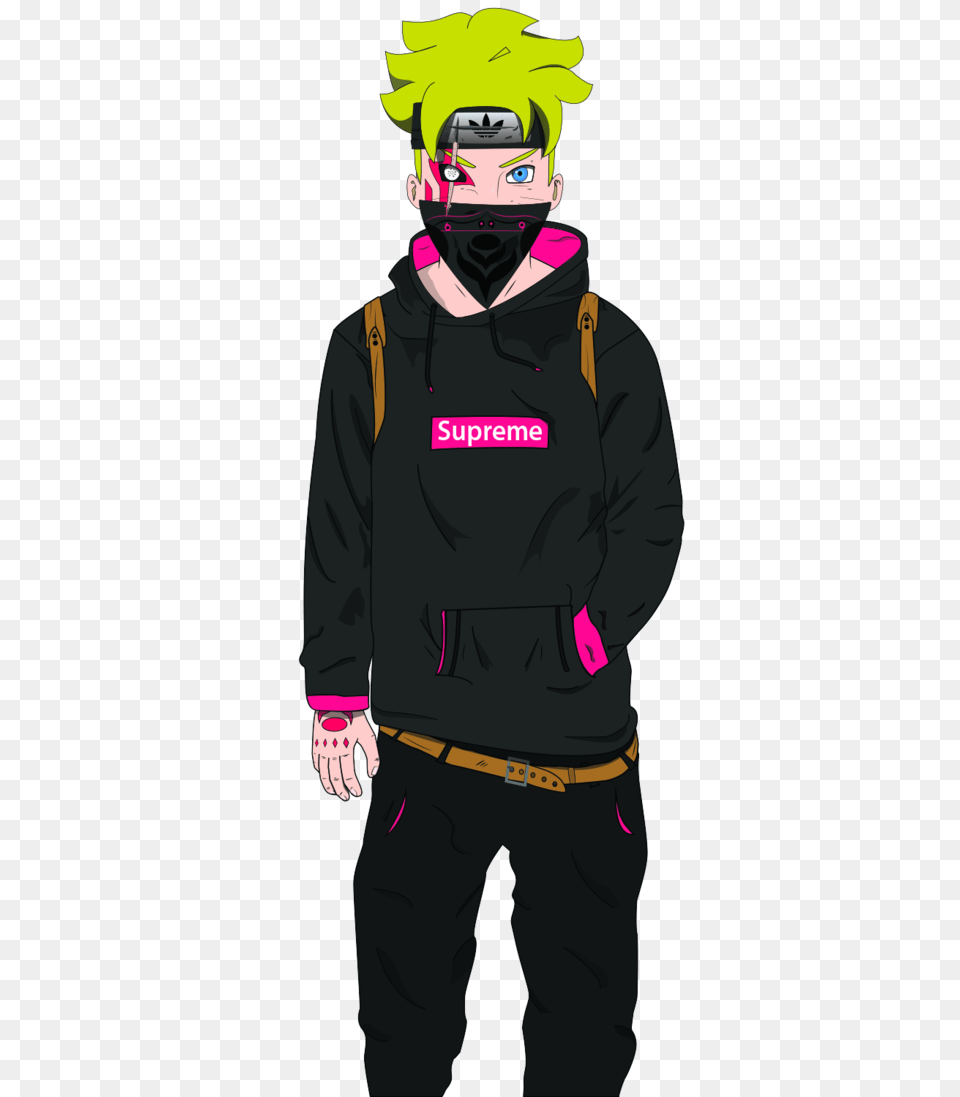 Hypebeast Boruto, Jacket, Clothing, Coat, Man Free Png