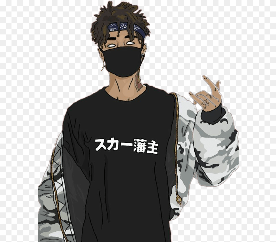 Hypebeast Wallpapers Anime Hypebeast, Adult, Sleeve, Person, Man Free Png Download