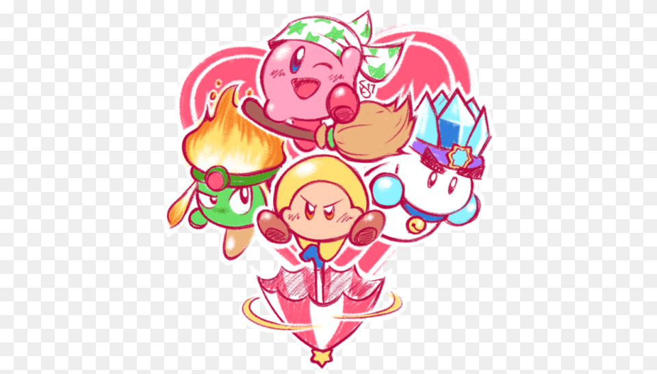 Hyped For Some Kirby Switch Welcome Back Helpers Kirby Star Allies Fanarts, Sweets, Food, Balloon, Person Png