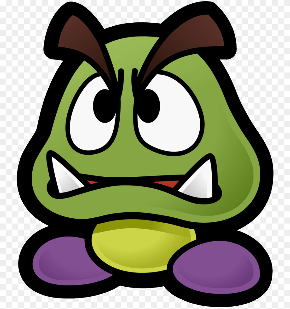 Hyper Goomba Woah Paper Mario The Thousand Year Door Goomba, Plush, Toy, Device, Grass Png