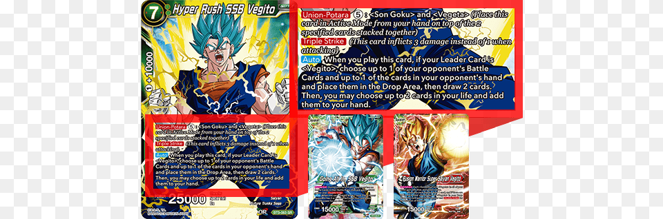 Hyper Rush Ssb Vegito, Book, Comics, Publication, Advertisement Png Image