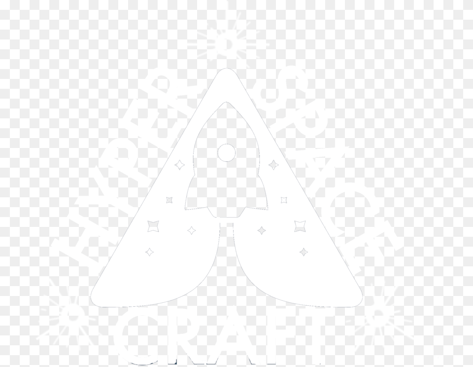 Hyper Space Craft Logo2starsbig Triangle, Stencil, Logo Free Transparent Png