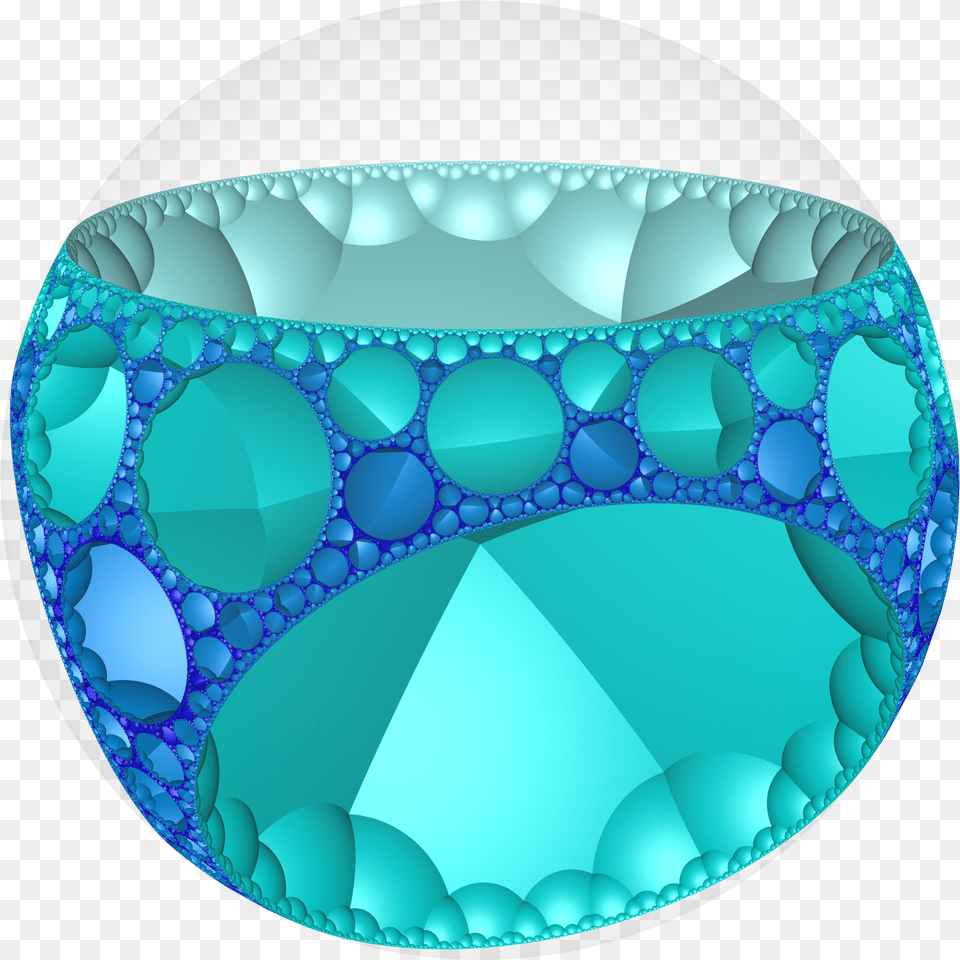 Hyperbolic Honeycomb 6 4 3 Poincare Circle, Sphere, Turquoise Free Png