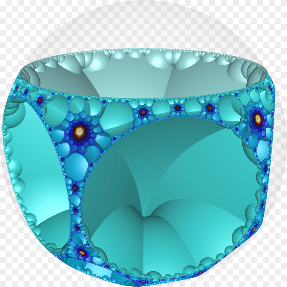 Hyperbolic Honeycomb 6 6 3 Poincare Circle, Sphere, Turquoise, Pattern, Accessories Png