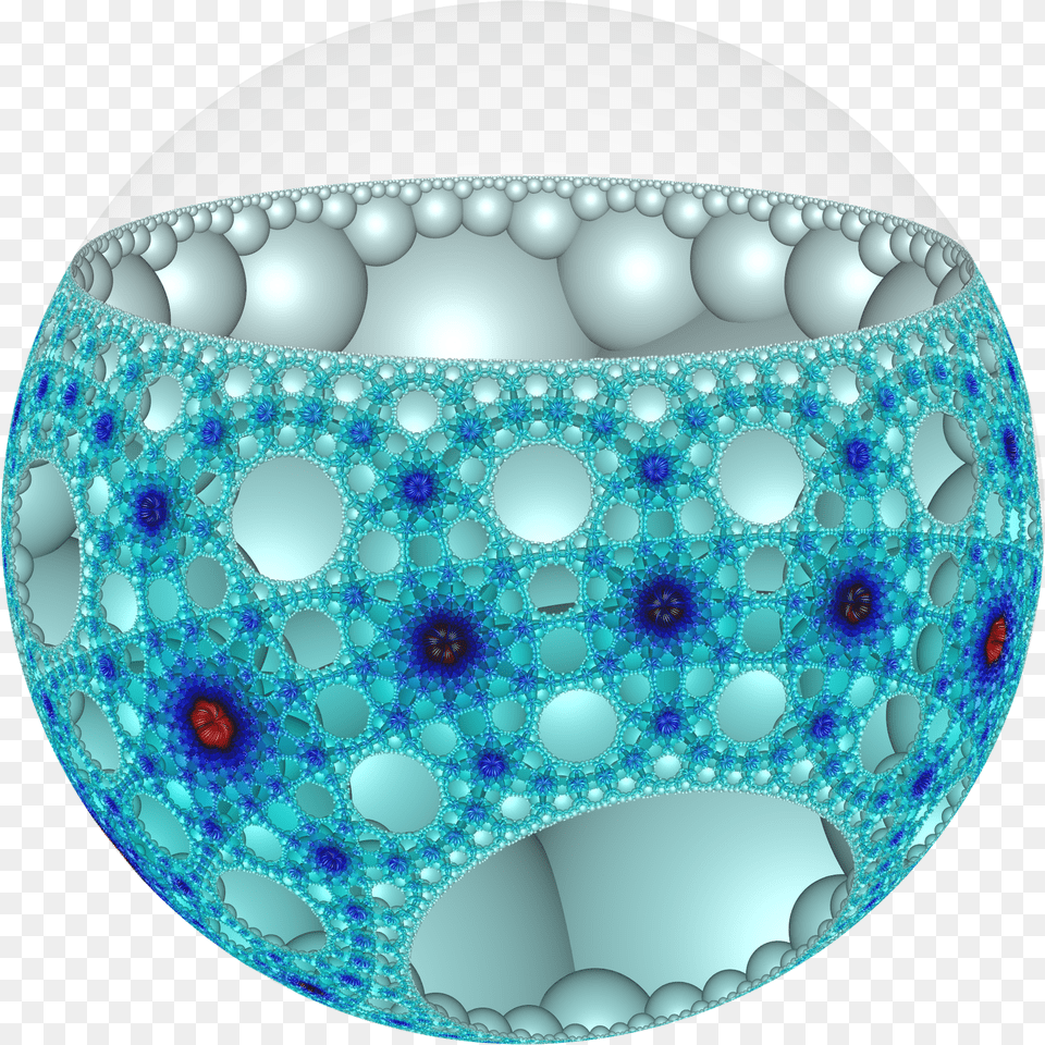 Hyperbolic Honeycomb 8 3 6 Poincare, Sphere, Turquoise, Pattern, Chandelier Free Png