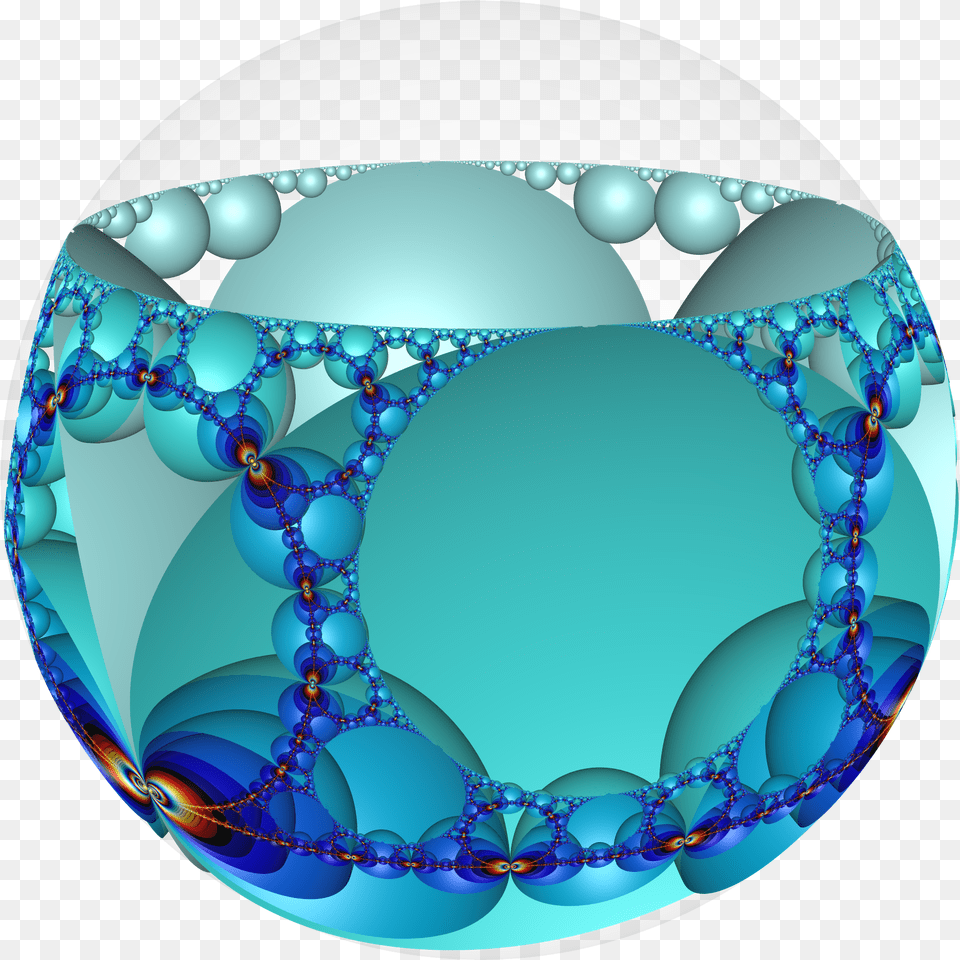 Hyperbolic Honeycomb I 4 I Poincare Circle, Sphere, Accessories, Turquoise, Pattern Free Transparent Png