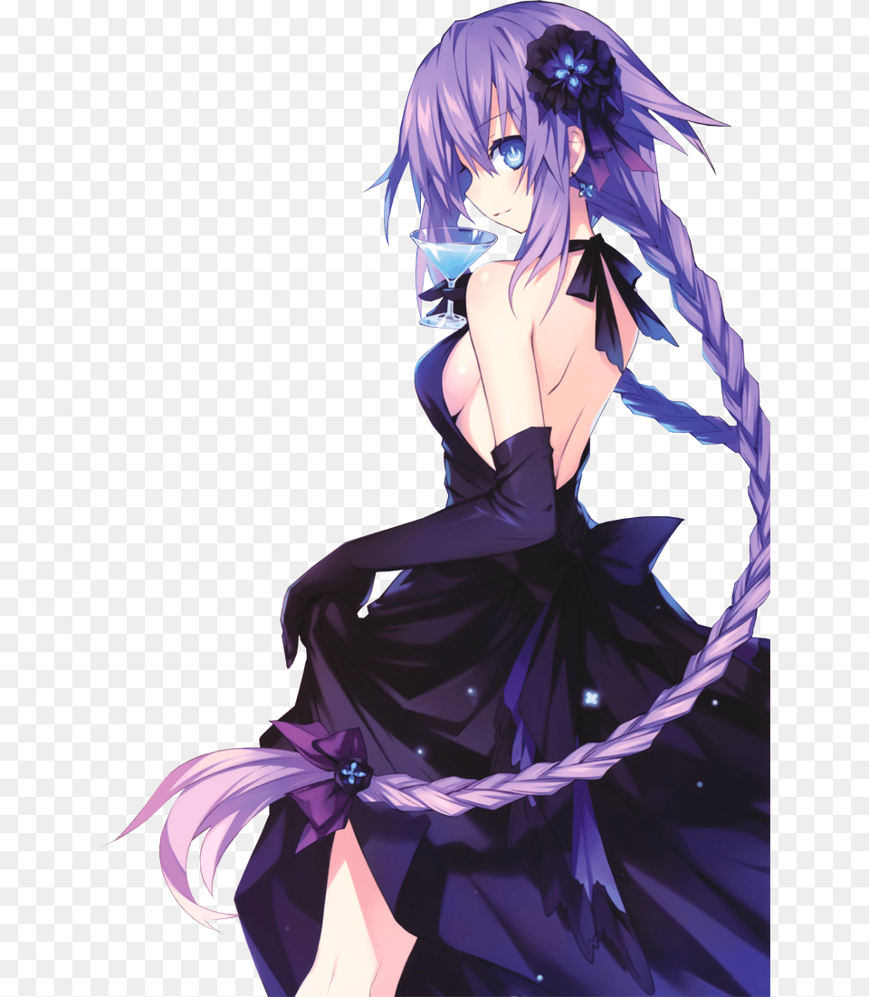 Hyperdimension Neptunia Purple Heart Dress, Publication, Book, Comics, Adult Free Png Download