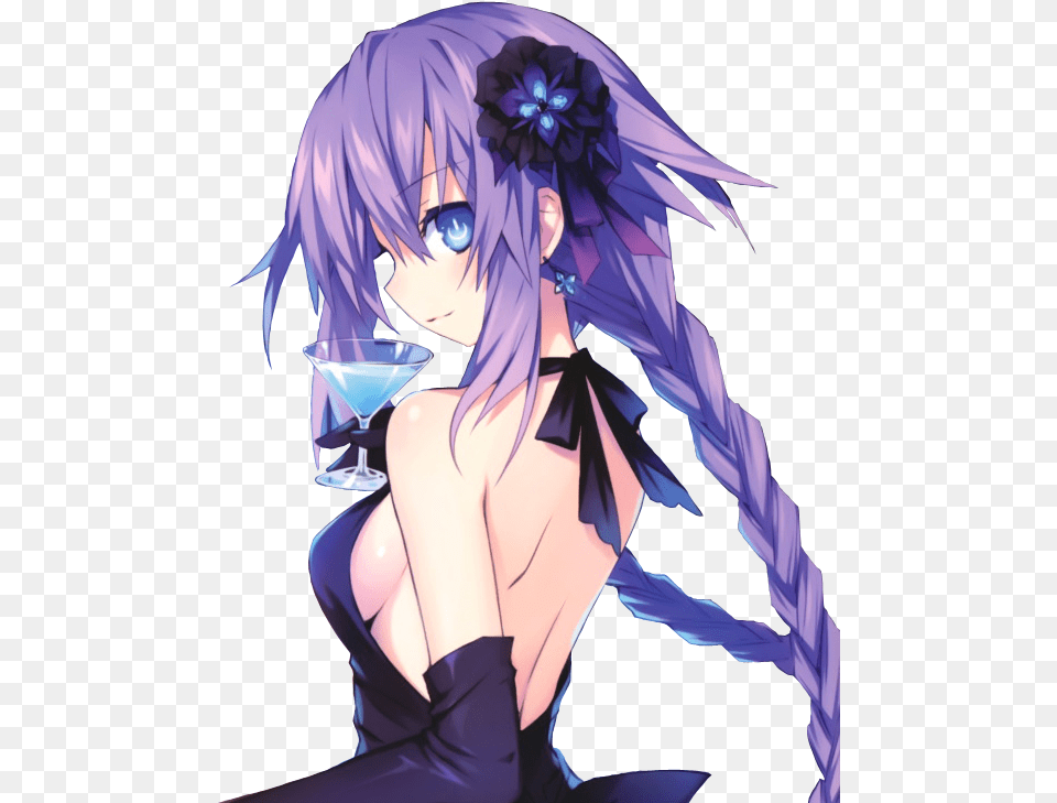 Hyperdimension Neptunia Purple Heart Dress, Publication, Book, Comics, Adult Free Png