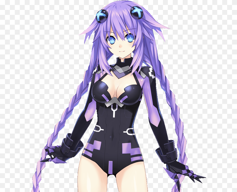 Hyperdimension Neptunia Re Birth1 Purple Heart, Adult, Publication, Person, Woman Png Image