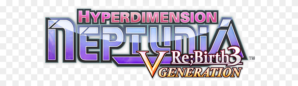 Hyperdimension Neptunia Rebirth3 Logo Hyperdimension Neptunia Re Birth 3 V Generation Ps, License Plate, Transportation, Vehicle, Scoreboard Png Image