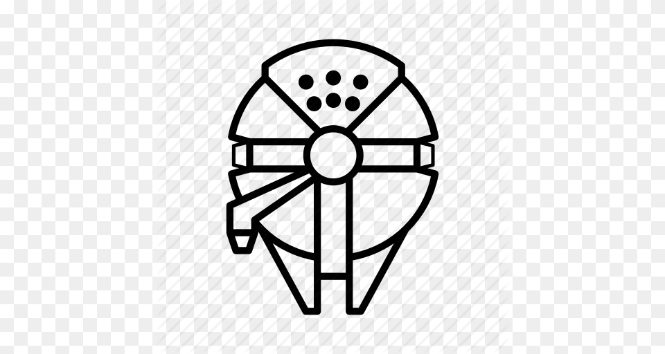 Hyperdrive Millenium Falcon Space Ship Spacecraft Star Wars Png Image