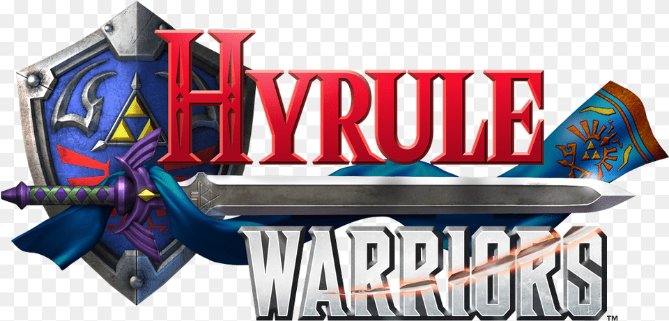 Hyrule Warriors English Logo Legend Of Zelda Hyrule Warriors Logo, Sword, Weapon, Armor, Aircraft Free Png Download