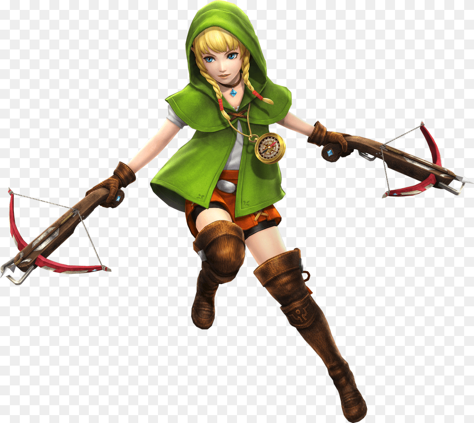 Hyrule Warriors Legend Of Zelda Hyrule Warriors Linkle, Person, Costume, Clothing, Archery Free Transparent Png