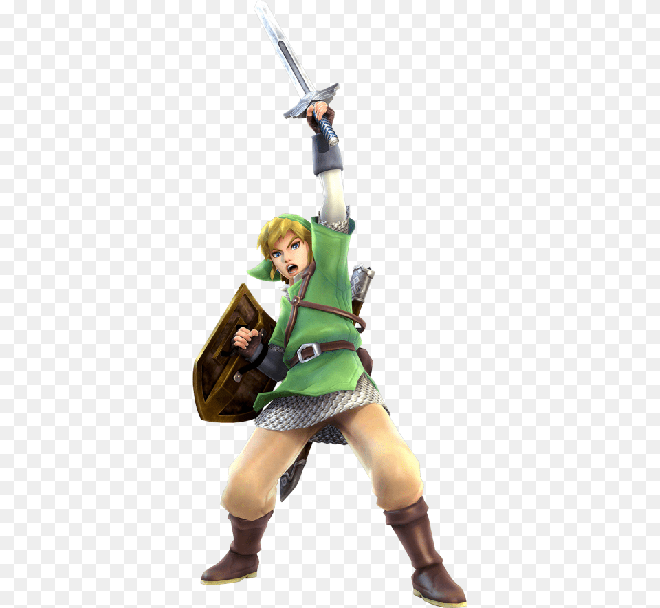 Hyrule Warriors Link Skyward Sword, Weapon, Clothing, Costume, Person Png Image