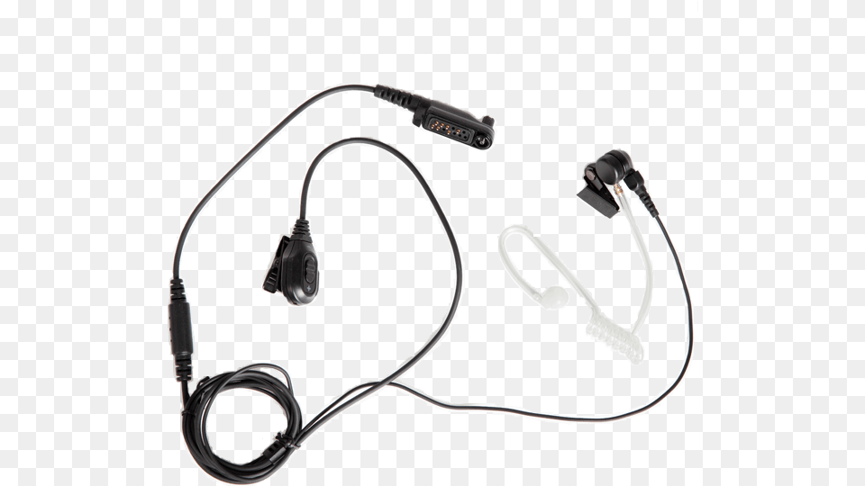 Hytera Ean Wire Surveillance Earpiece Mobilfunk Gmbh Earpiece With Acoustic Tube And In Line Ptt Black, Adapter, Electronics, Electrical Device, Microphone Png Image