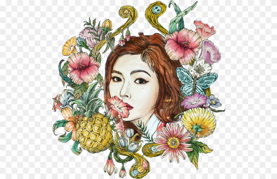 Hyuna A Wesome Album, Art, Pattern, Floral Design, Graphics Free Png