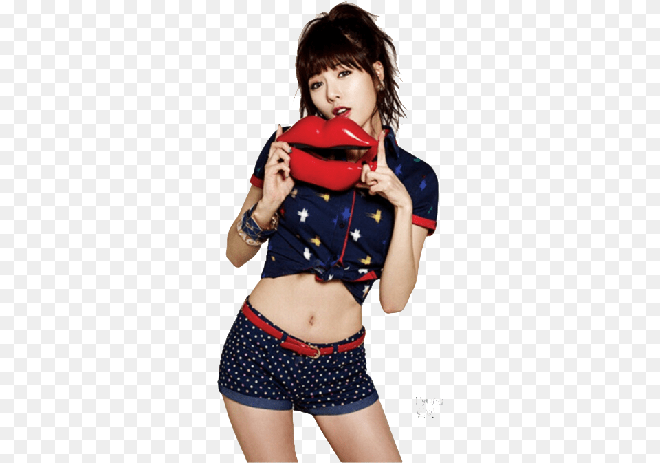 Hyuna Red Hyuna, Shorts, Clothing, Blouse, Adult Free Png
