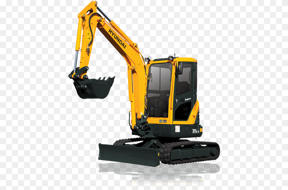 Hyundai Construction R35z 9 Mini Excavator Mini Hyundai Construction Equipment, Bulldozer, Machine Free Png