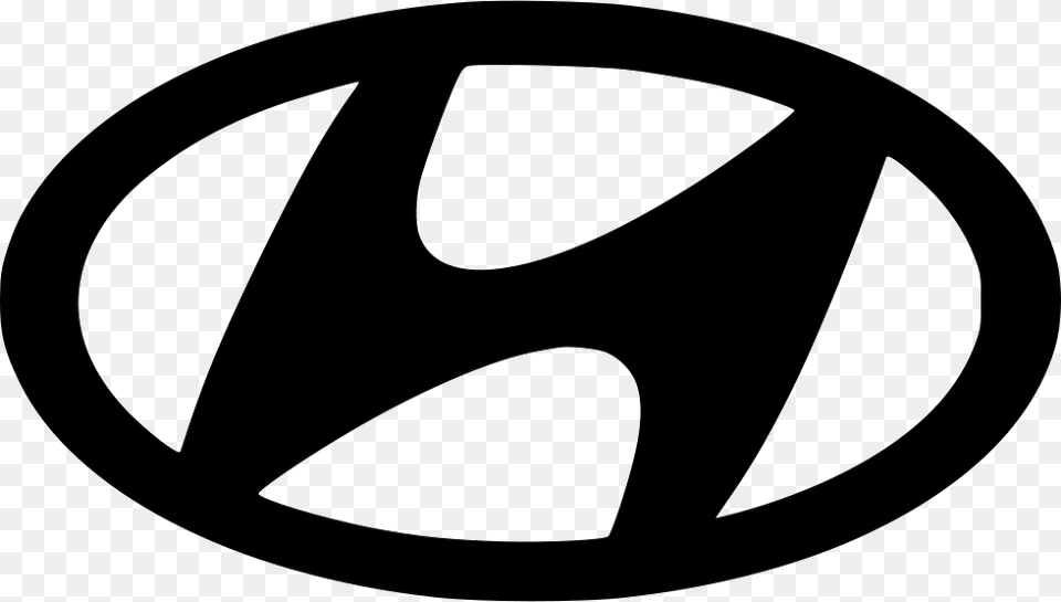 Hyundai Logo Latest Hyundai Logotype Auto Brand Hyundai Black Logo, Symbol Png Image