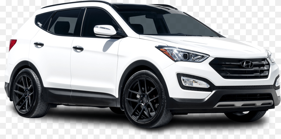 Hyundai Santa Fe White Car Image Nissan X Trail 2018 Aero, Wheel, Vehicle, Transportation, Suv Free Png Download