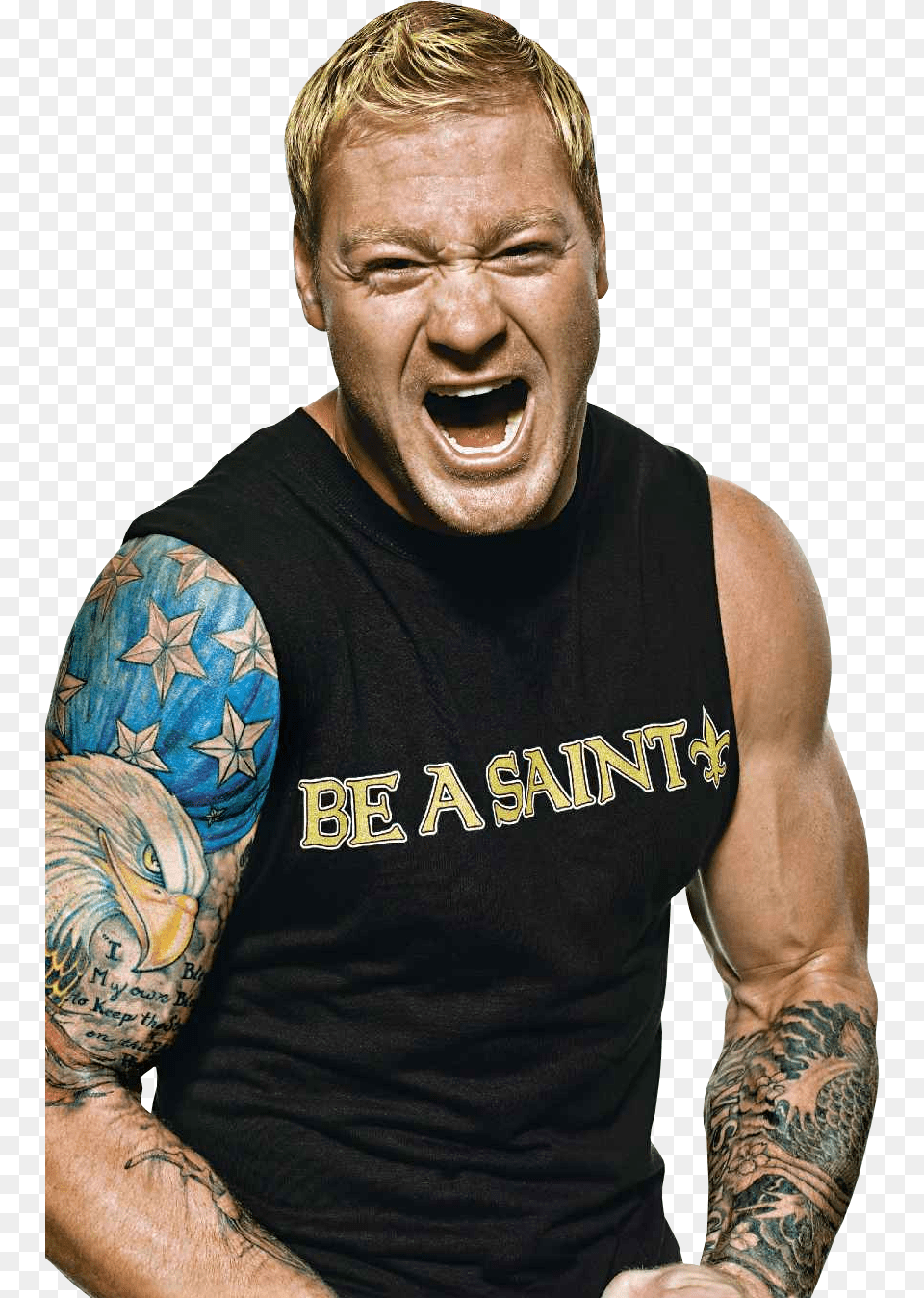 I Always Liked Jeremy Shockey39s Only Because You Could Jeremy Shockey Tattoo Eagle, Skin, Face, Head, Person Free Png