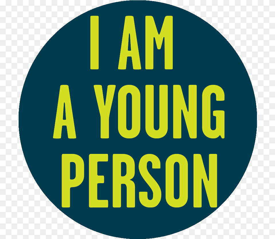 I Am A Young Person Graphic Circle, Text Free Png