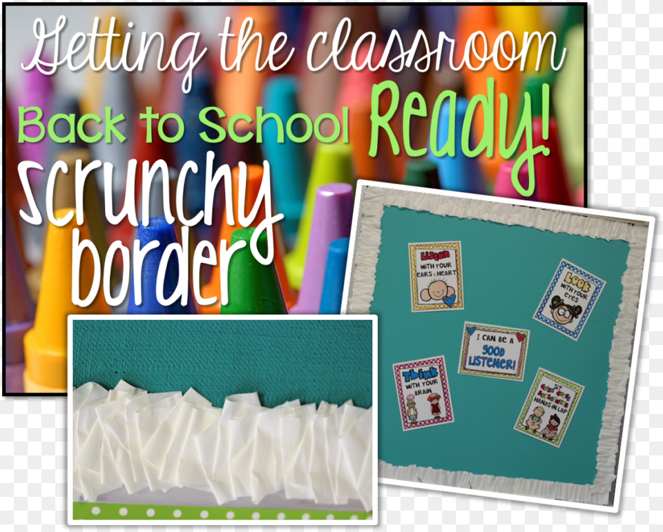 I Am Back With Another Getting Your Classroom Ready Bulletin Board Streamer Border, Clothing, Hat, Person, People Png