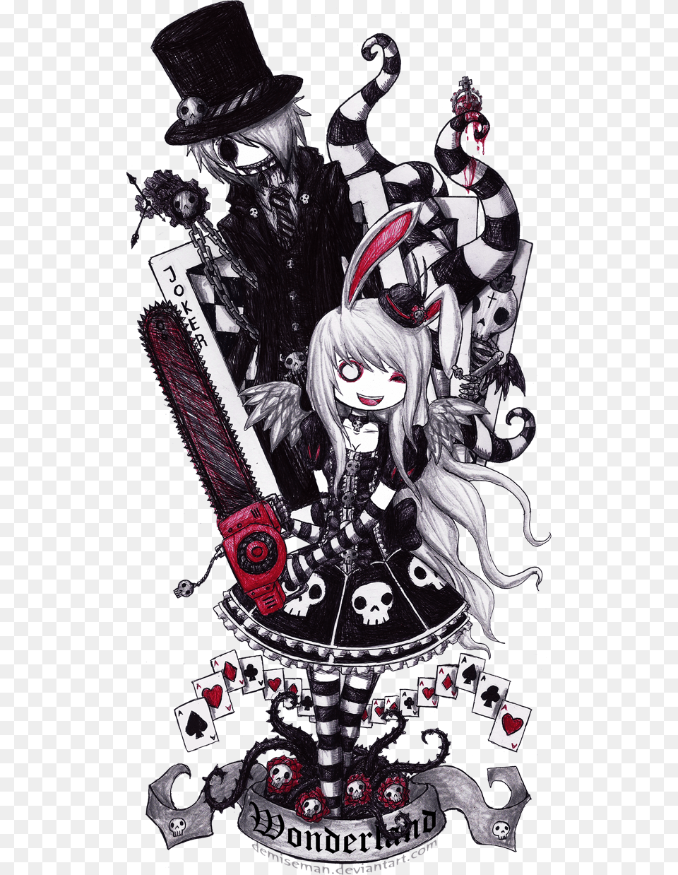 I Am Emo And Proud Of It Because I Like My Way Of Being Alice In Wonderland Gothic Tattoo, Book, Publication, Comics, Advertisement Free Transparent Png