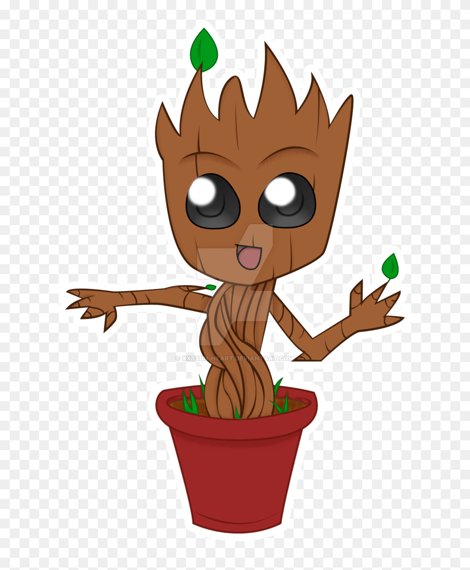 I Am Groot, Baby, Person, Plant, Potted Plant Free Png Download