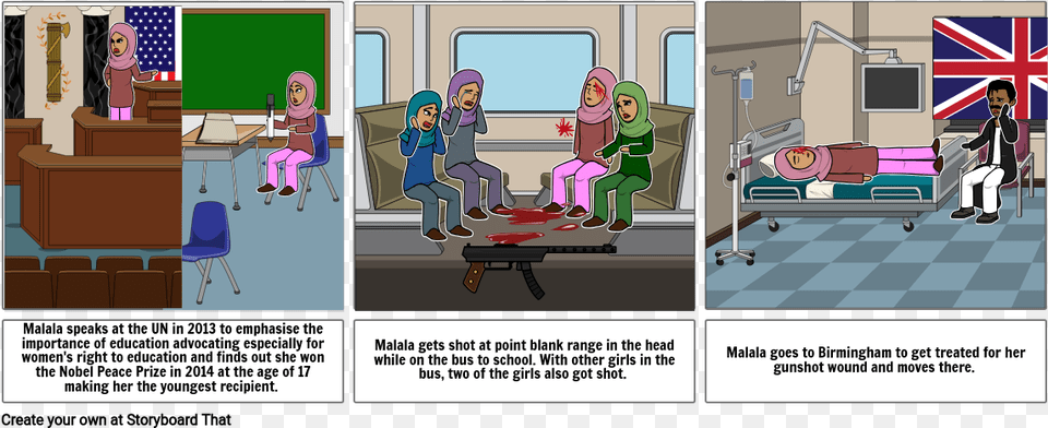 I Am Malala Cartoon, Publication, Book, Comics, Person Free Png